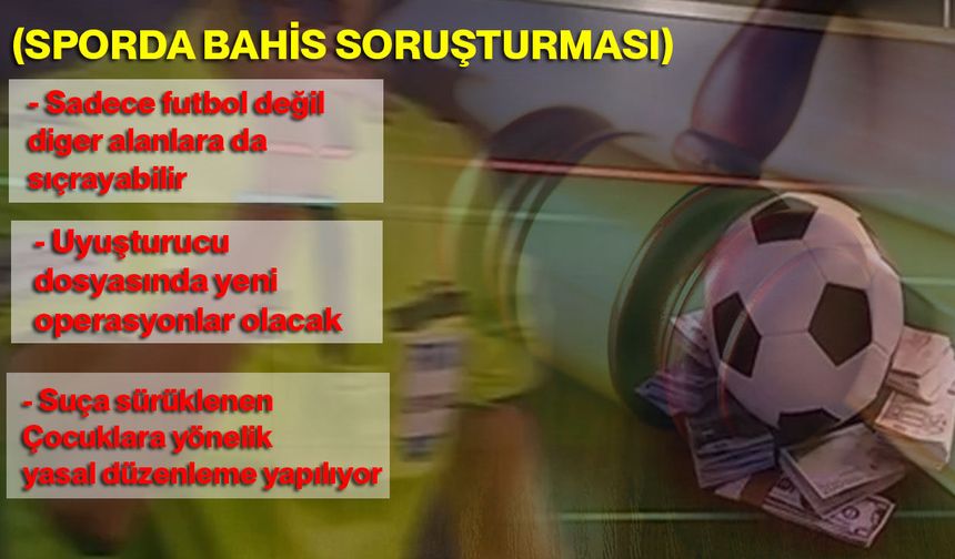 (Sporda bahis soruşturması) "Sadece futbol değil diğer alanlara da sıçrayabilir"