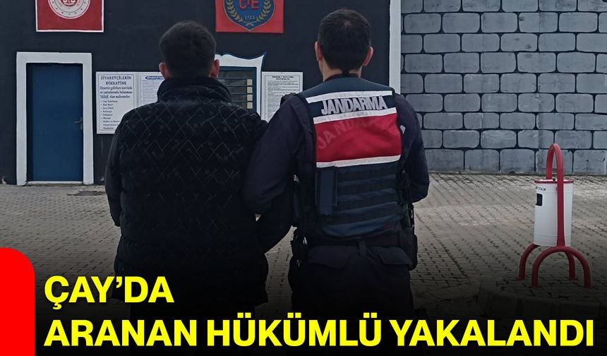 Çay’da Aranan Hükümlü Yakalandı