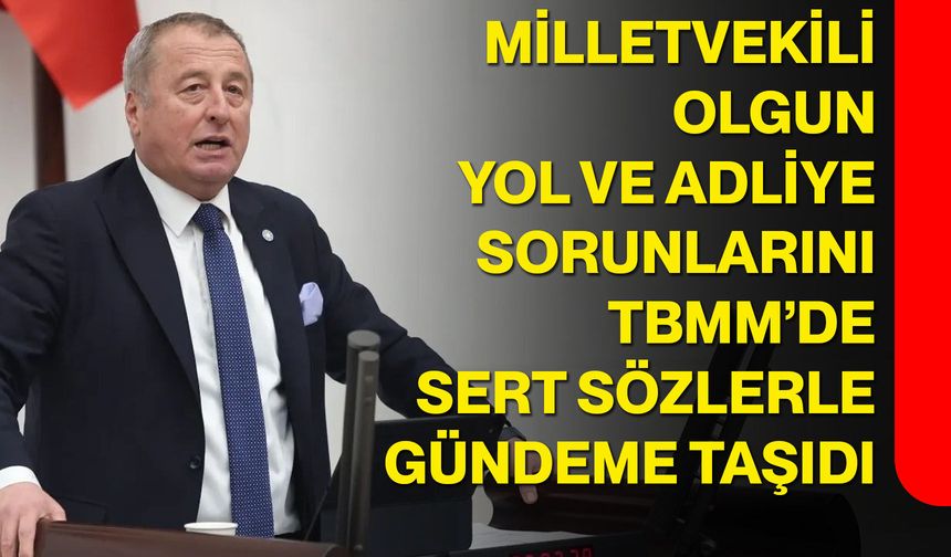 Milletvekili Olgun, Yol ve Adliye Sorunlarını TBMM’de Sert Sözlerle Gündeme Taşıdı