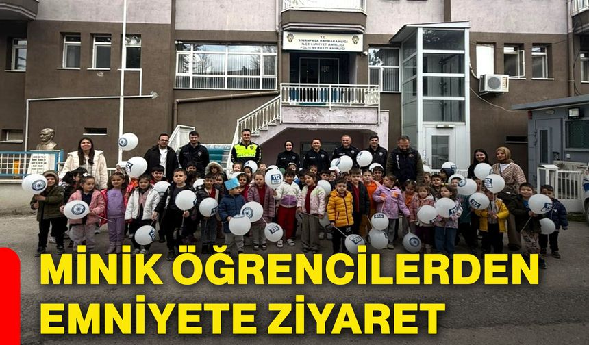Minik öğrencilerden emniyete ziyaret