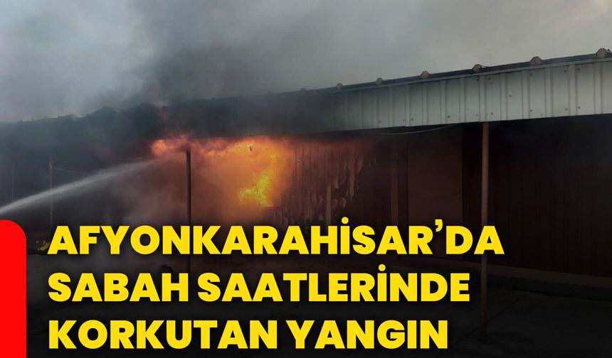 Afyonkarahisar’da sabah saatlerinde korkutan yangın