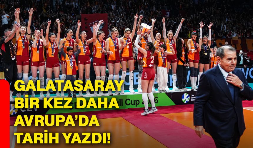 Galatasaray bir kez daha Avrupa’da tarih yazdı!