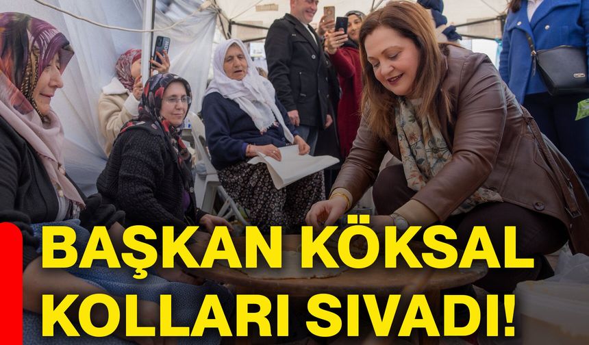 Başkan Köksal kolları sıvadı!