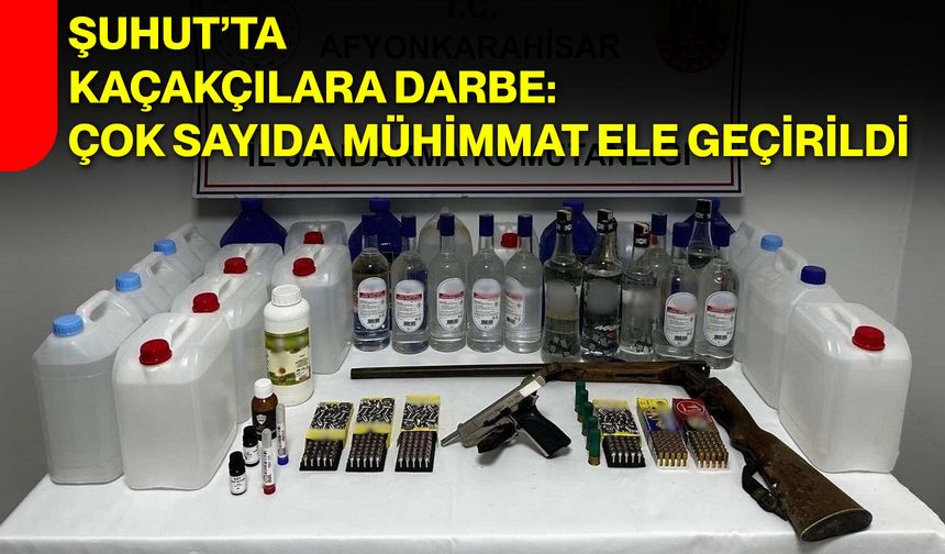 Şuhut’ta Kaçakçılara Darbe: Çok Sayıda Mühimmat Ele Geçirildi