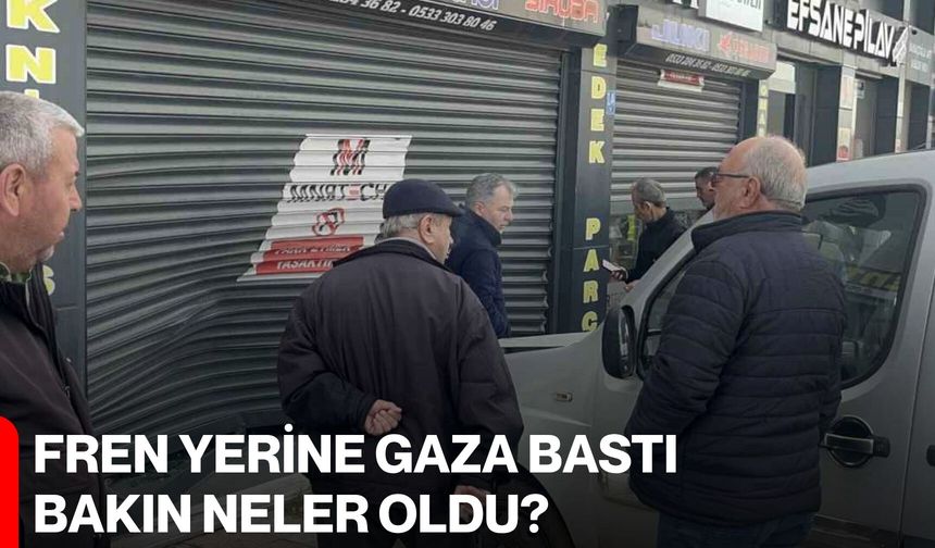 Fren yerine gaza bastı bakın neler oldu?