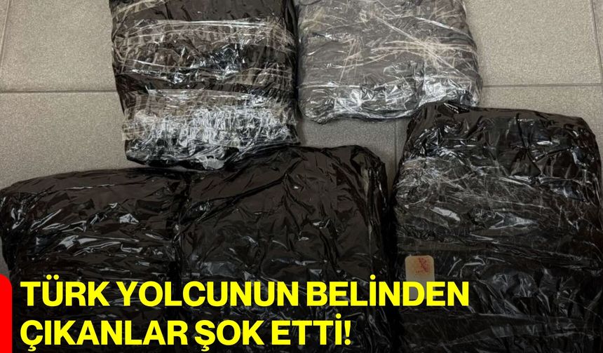 Türk yolcunun belinden çıkanlar şok etti!