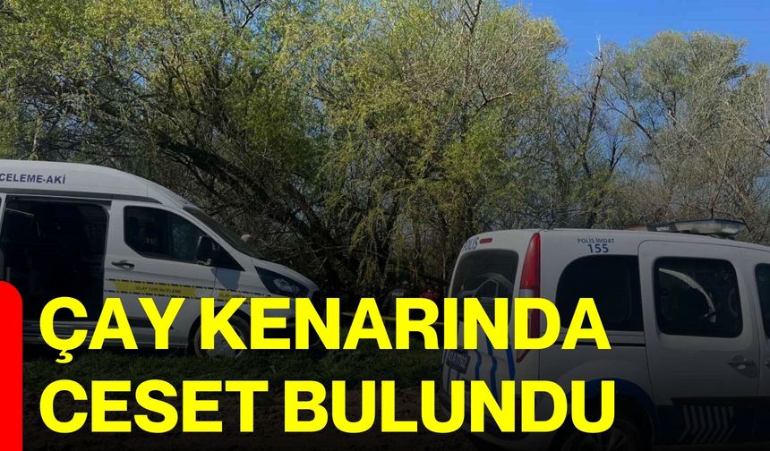 Çay kenarında ceset bulundu