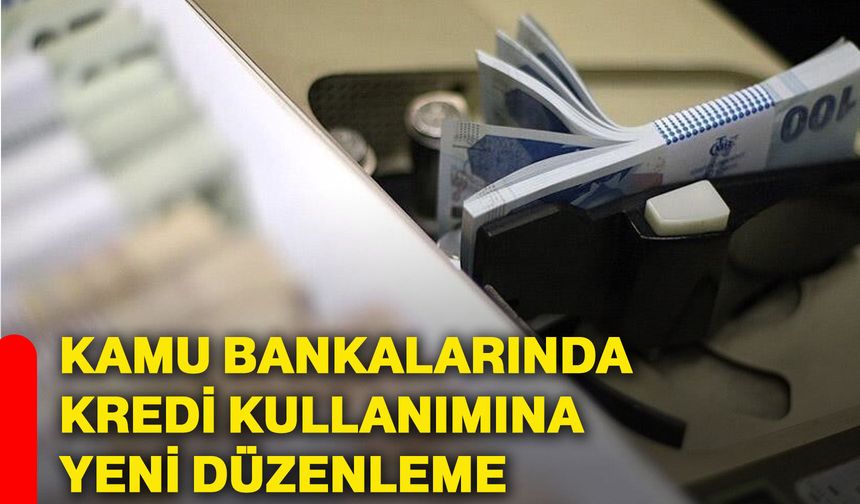 Kamu bankalarında kredi kullanımına yeni düzenleme
