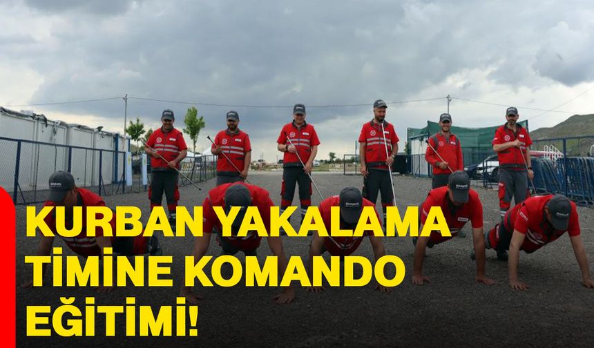 Kurban yakalama timine komando eğitimi
