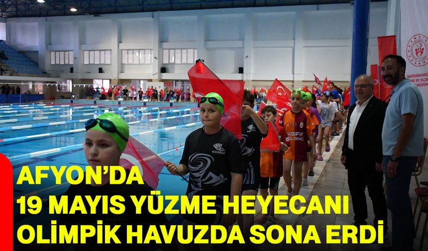 19 Mayıs yüzme heyecanı olimpik havuzda sona erdi