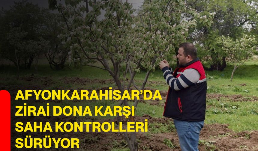 Afyonkarahisar’da Zirai Dona Karşı Saha Kontrolleri Sürüyor