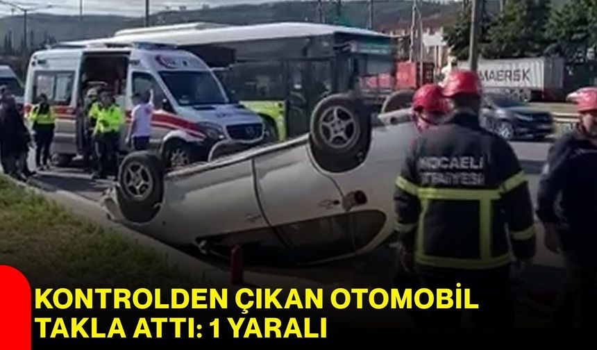 Kontrolden Çıkan Otomobil Takla Attı: 1 Yaralı