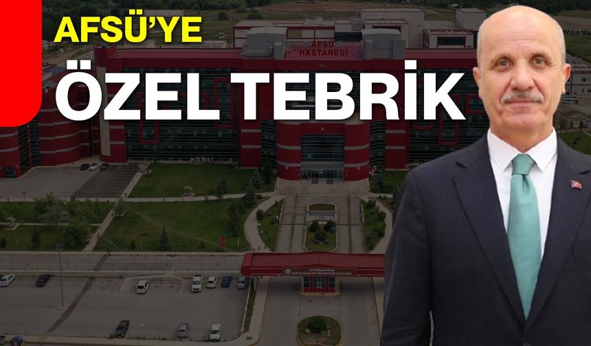 AFSÜ’ye özel tebrik