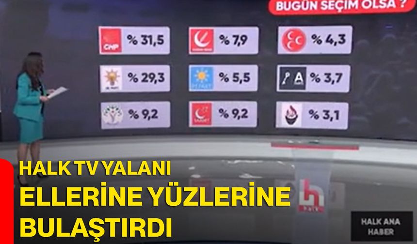 Halk TV yalanı ellerine yüzlerine bulaştırdı