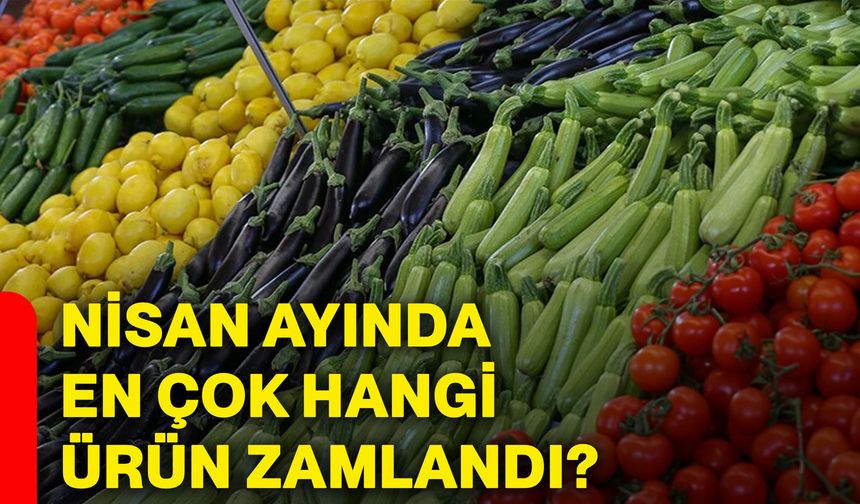 Nisan ayında en çok hangi ürün zamlandı?