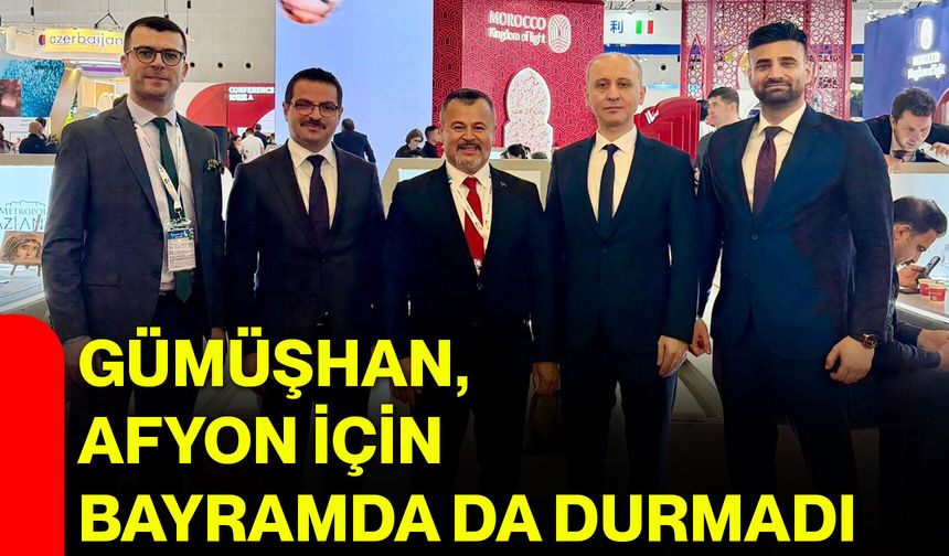 Gümüşhan, Afyon için bayramda da durmadı
