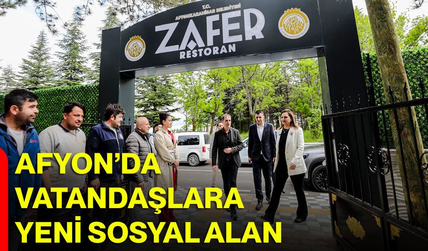 Afyon’da vatandaşlara yeni sosyal alan