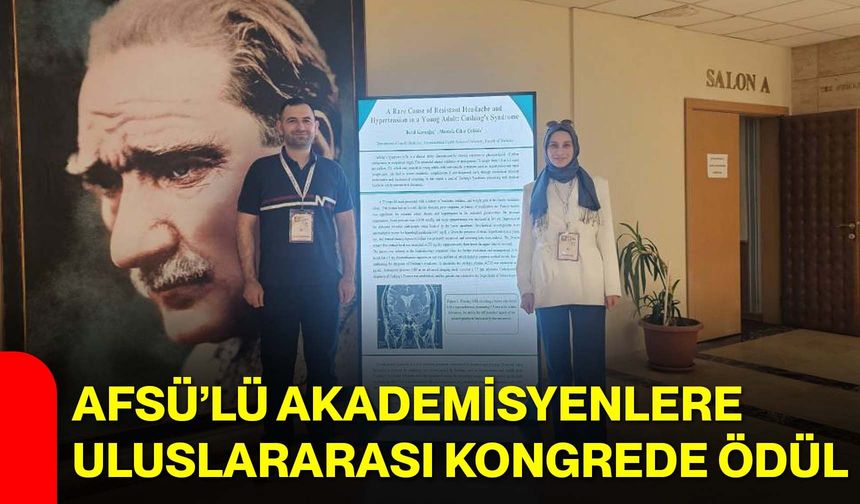 AFSÜ’lü Akademisyenlere Uluslararası Kongrede Ödül