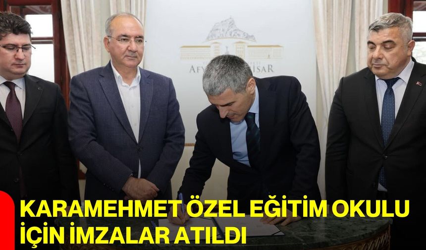 Karamehmet Özel Eğitim Okulu İçin İmzalar Atıldı