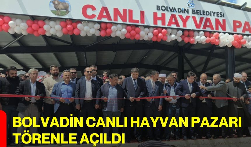 Bolvadin canlı hayvan pazarı törenle açıldı