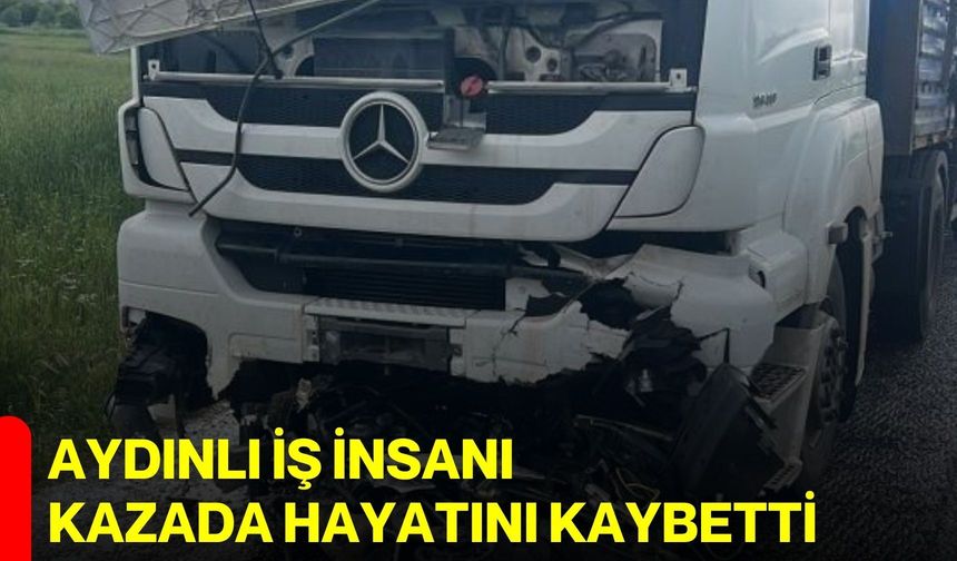 Aydınlı iş insanı kazada hayatını kaybetti