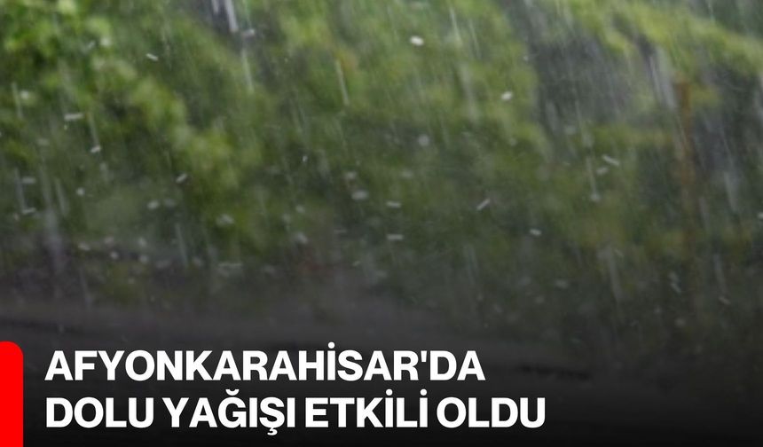 Afyonkarahisar'da dolu yağışı etkili oldu