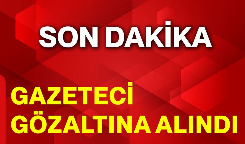 Gazeteci gözaltına  alındı