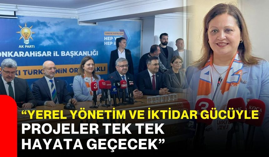 “Yerel yönetim ve iktidar gücüyle projeler tek tek hayata geçecek”