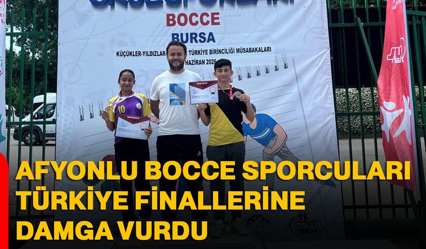 Afyonlu Bocce sporcuları türkiye finallerine damga vurdu