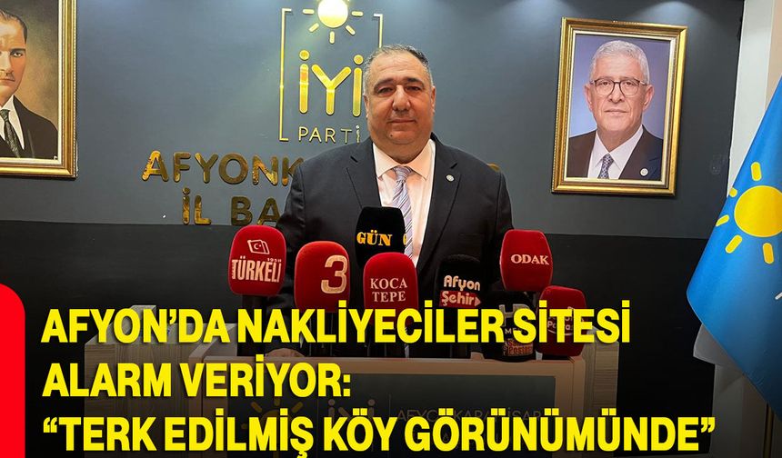 Afyon’da Nakliyeciler Sitesi alarm veriyor: “Terk edilmiş köy görünümünde”