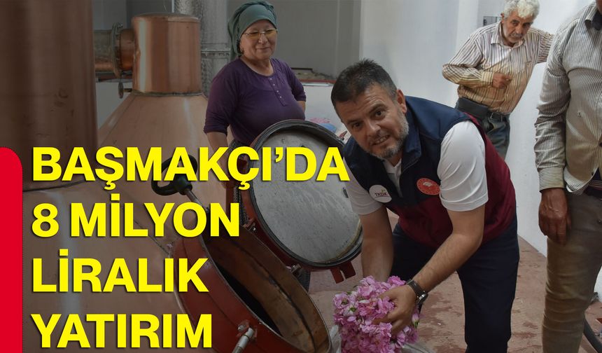 Başmakçı’da 8 milyon liralık yatırım