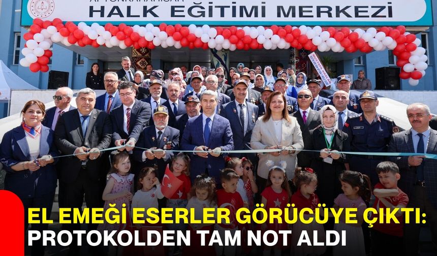 El emeği eserler görücüye çıktı: Protokolden tam not aldı