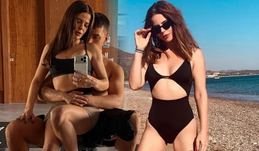 Simge Sağın tatil sezonunu sevgilisiyle açtı