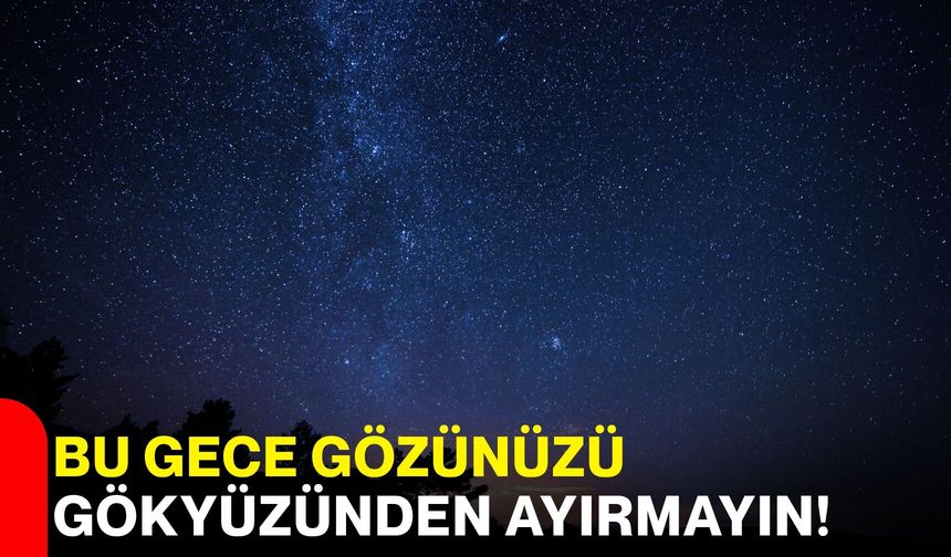 Bu gece gözünüzü gökyüzünden ayırmayın!