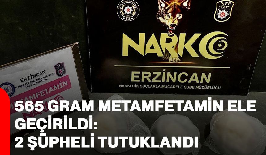 565 gram metamfetamin ele geçirildi: 2 şüpheli tutuklandı
