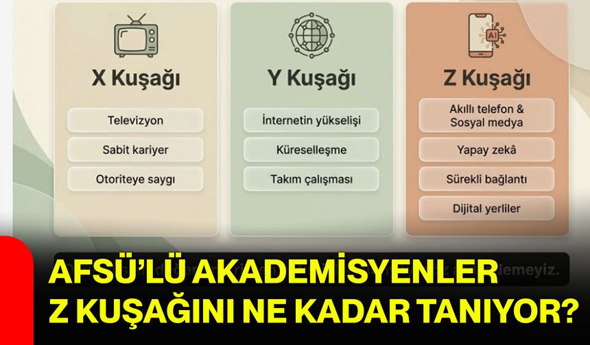 AFSÜ’lü Akademisyenler Z kuşağını ne kadar tanıyor?