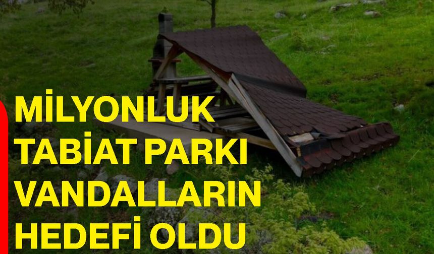 Milyonluk tabiat parkı vandalların hedefi oldu