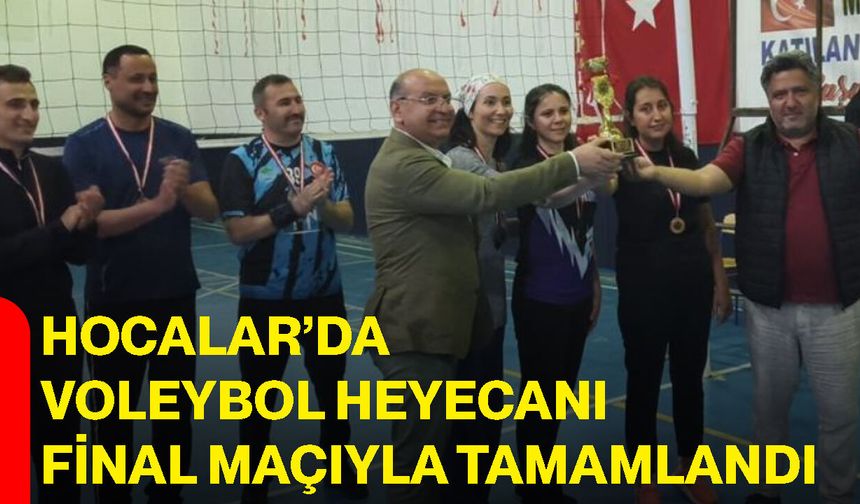 Hocalar’da voleybol heyecanı final maçıyla tamamlandı