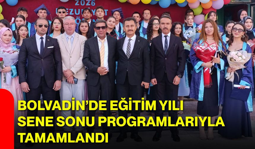 Bolvadin’de eğitim yılı sene sonu programlarıyla tamamlandı