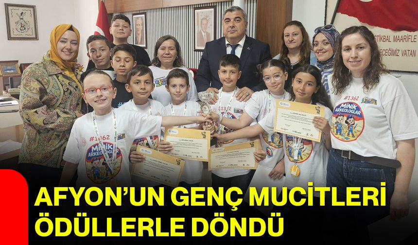 Afyon’un genç mucitleri ödüllerle döndü