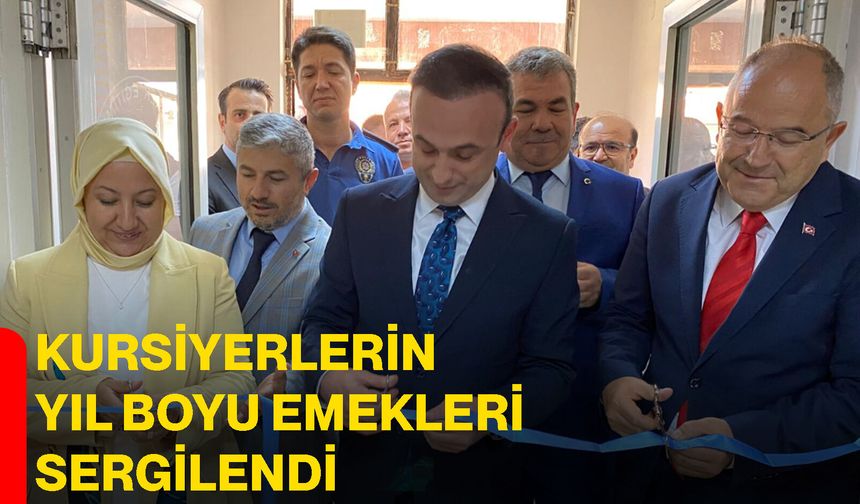 Kursiyerlerin yıl boyu emekleri sergilendi