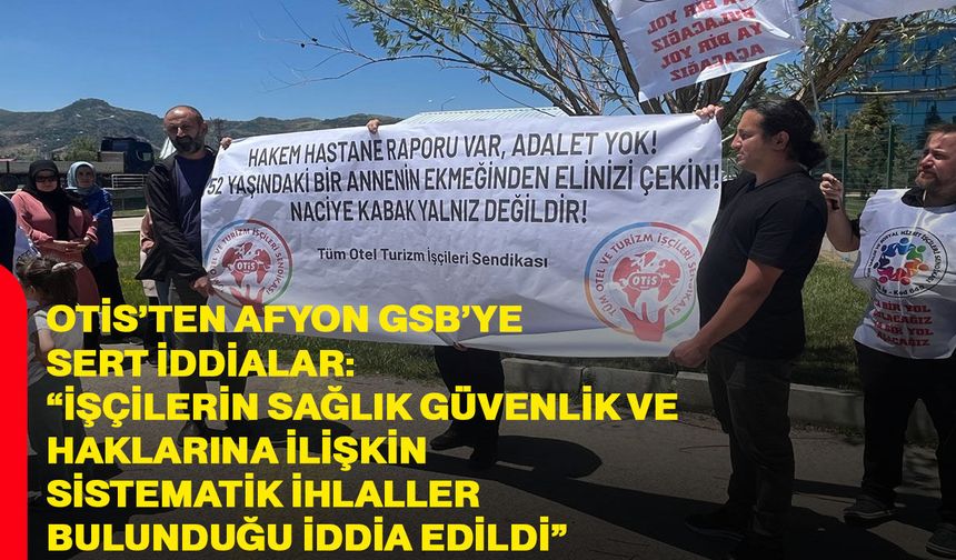 OTİS’ten Afyon GSB’ye sert iddialar