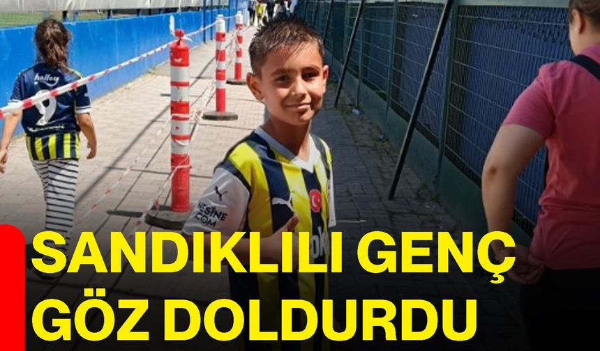 Sandıklılı genç göz doldurdu
