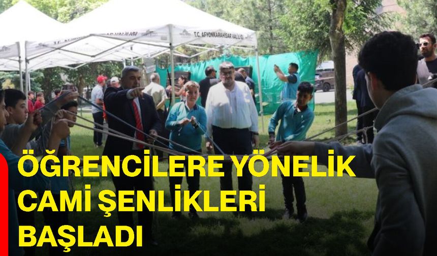Öğrencilere yönelik cami şenlikleri başladı