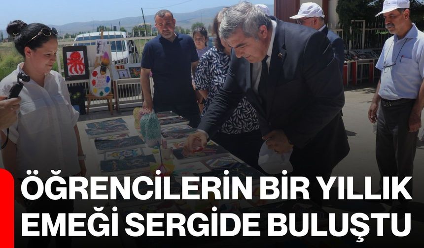 Öğrencilerin bir yıllık emeği sergide buluştu