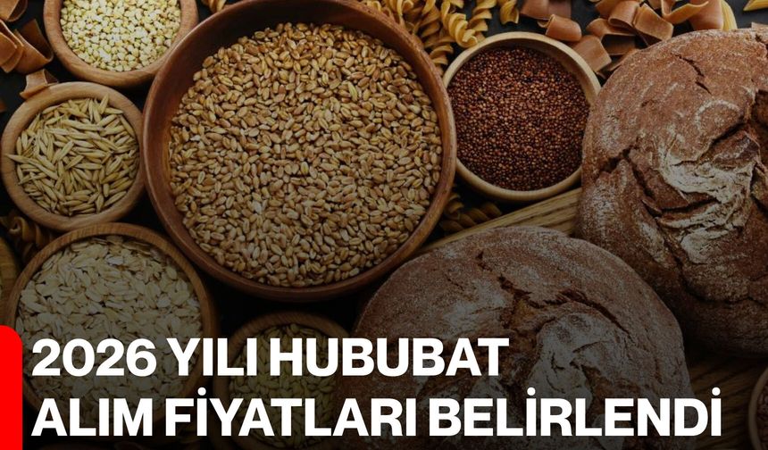 2026 yılı hububat alım fiyatları belirlendi