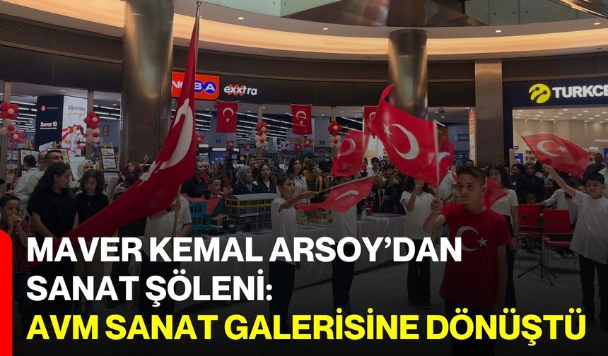 Maver Kemal Arsoy’dan sanat şöleni: AVM sanat galerisine dönüştü