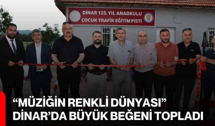 “Müziğin renkli dünyası” Dinar’da büyük beğeni topladı
