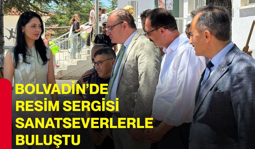 Bolvadin’de resim sergisi sanatseverlerle buluştu