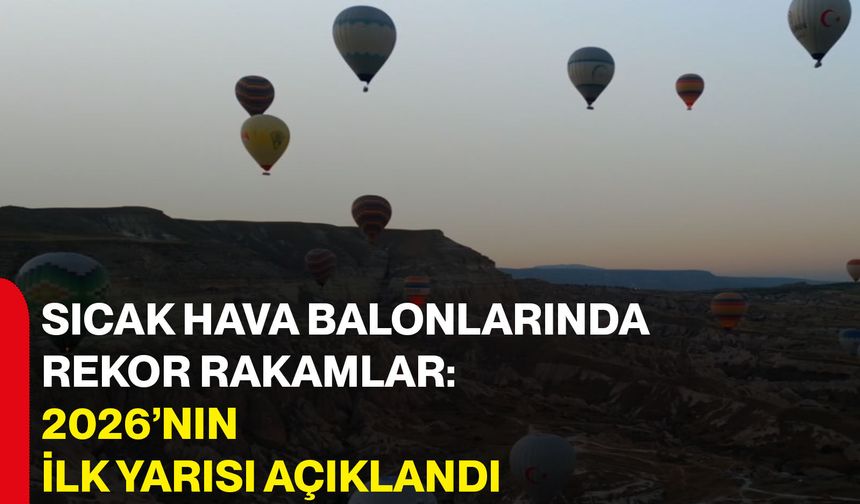 Sıcak hava balonlarında rekor rakamlar: 2026’nın ilk yarısı açıklandı
